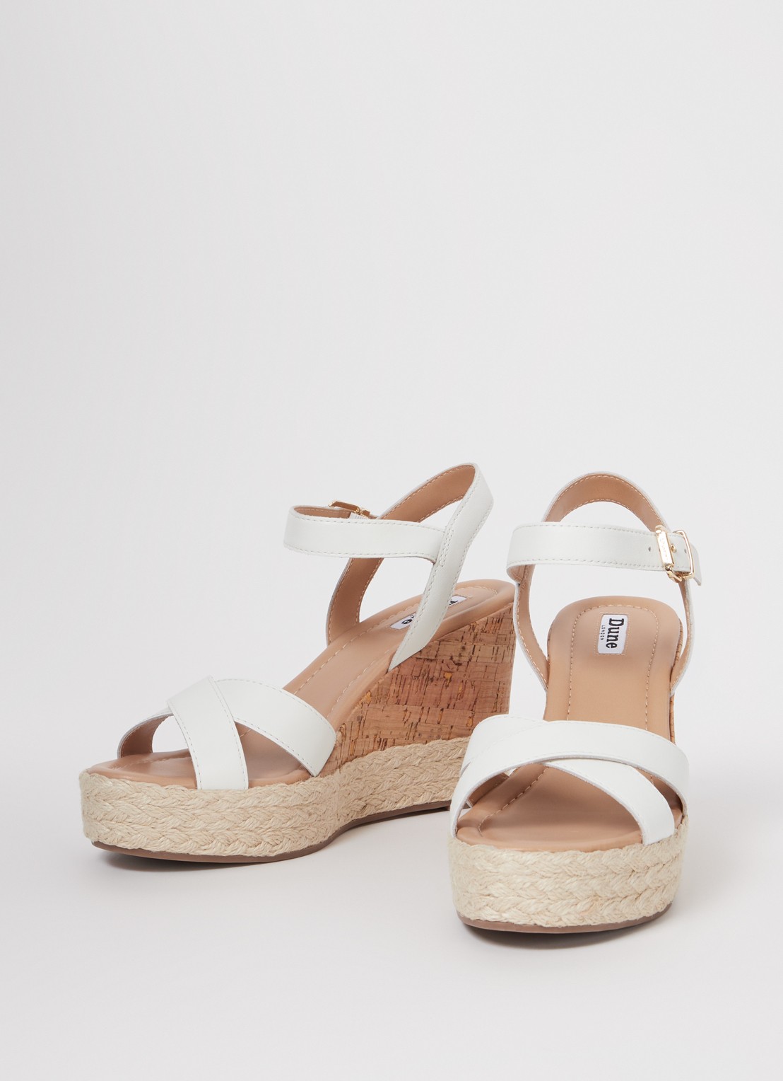 Dune London Kindest sleehak van leer - detail 2 wit