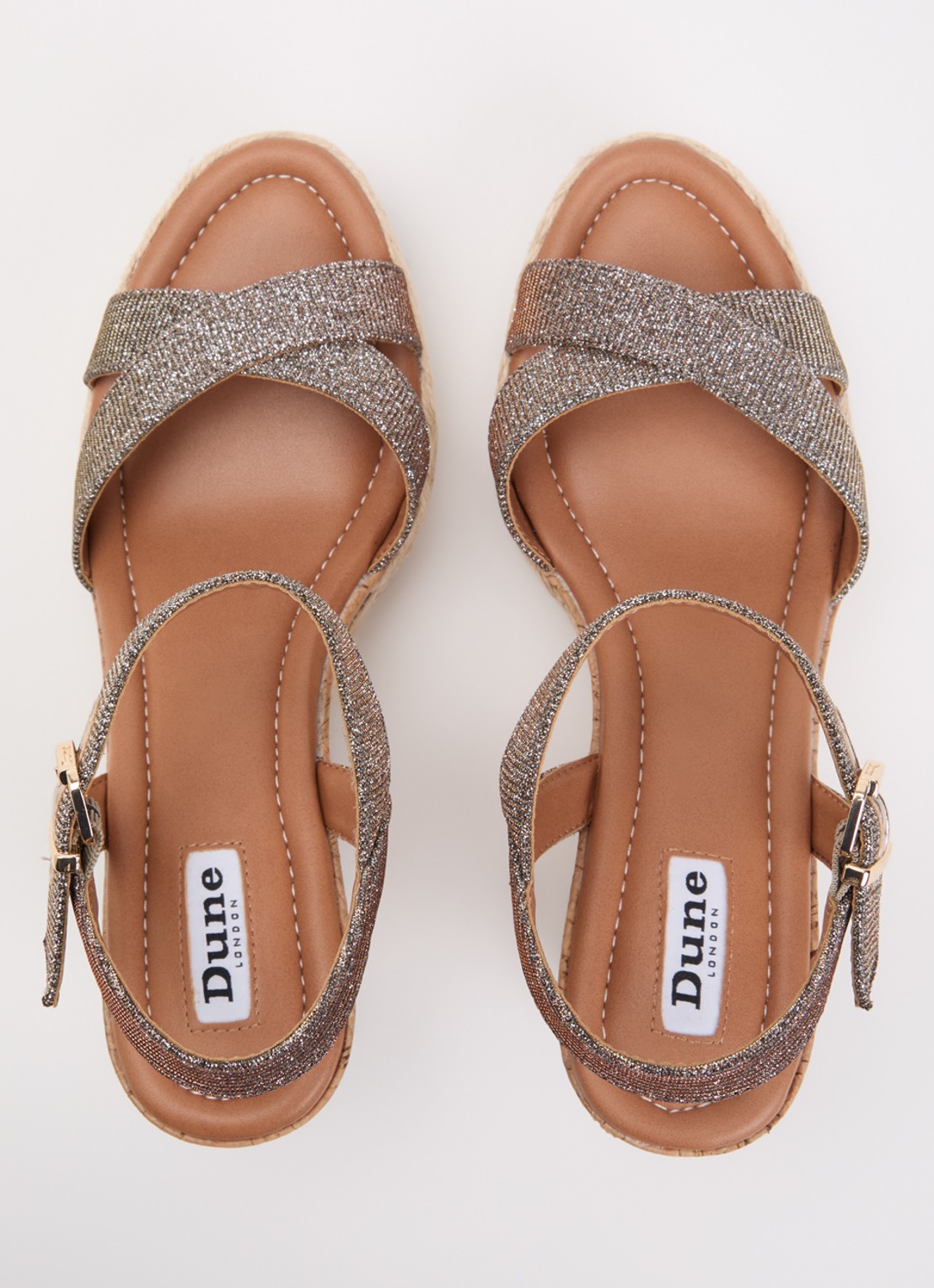Dune London Kindest sleehak van leer - detail 4 zilver