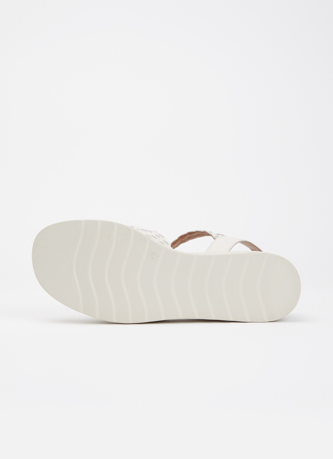 Dune London Kinleys sandalette van leer - detail 4 gebroken wit