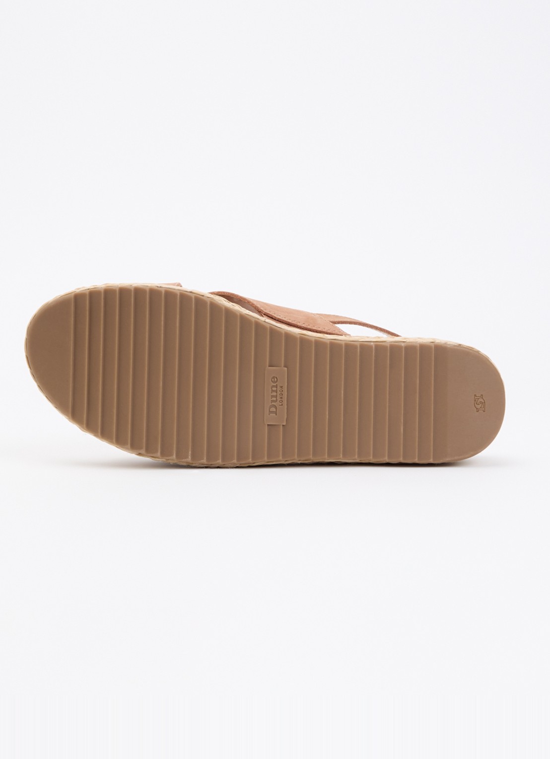 Dune London Kiya sandaal met sleehak - detail 4 camel