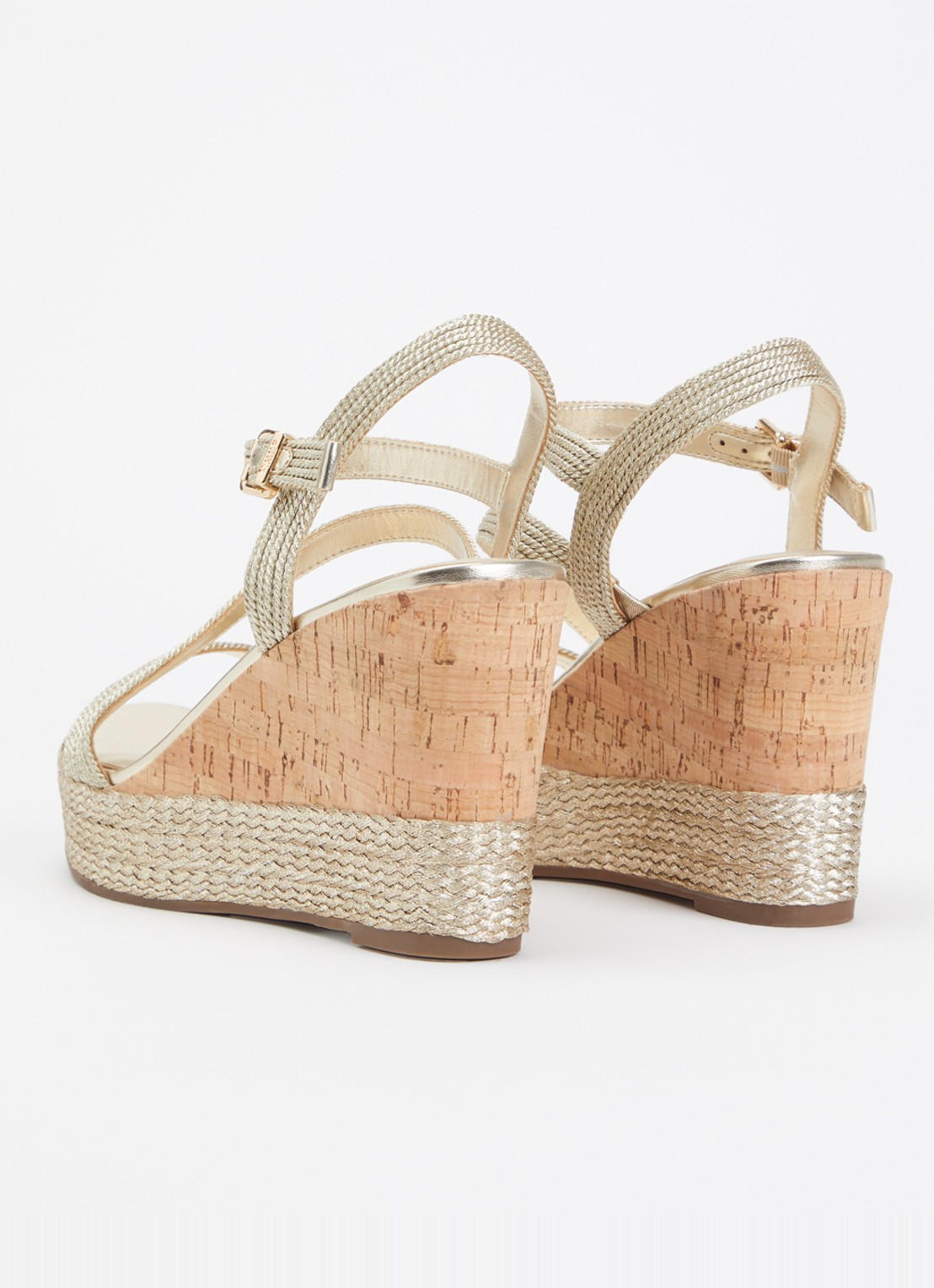 Dune London Koda sleehak met metallic finish - achterkant goud
