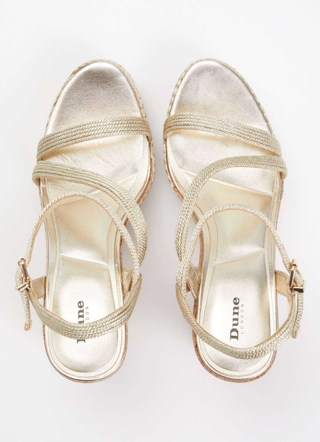 Dune London Koda sleehak met metallic finish - detail 3 goud