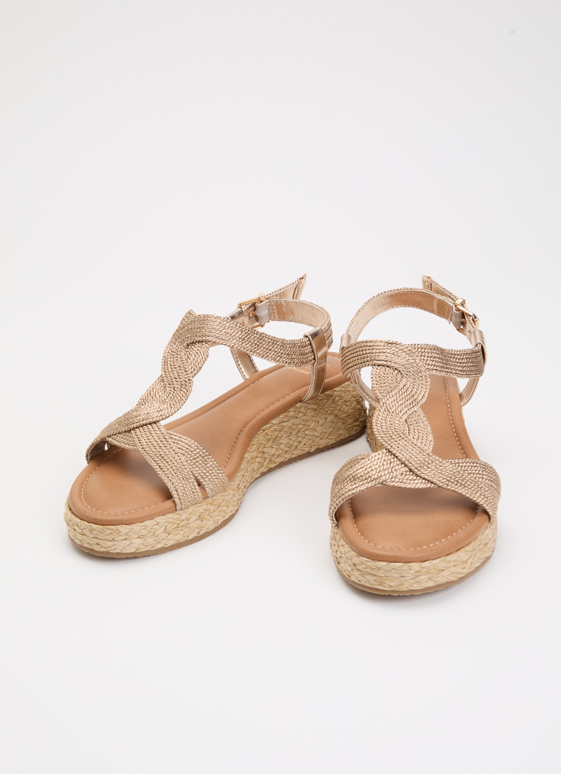 Dune London Laylah sleehak met metallic finish - detail 3 goud