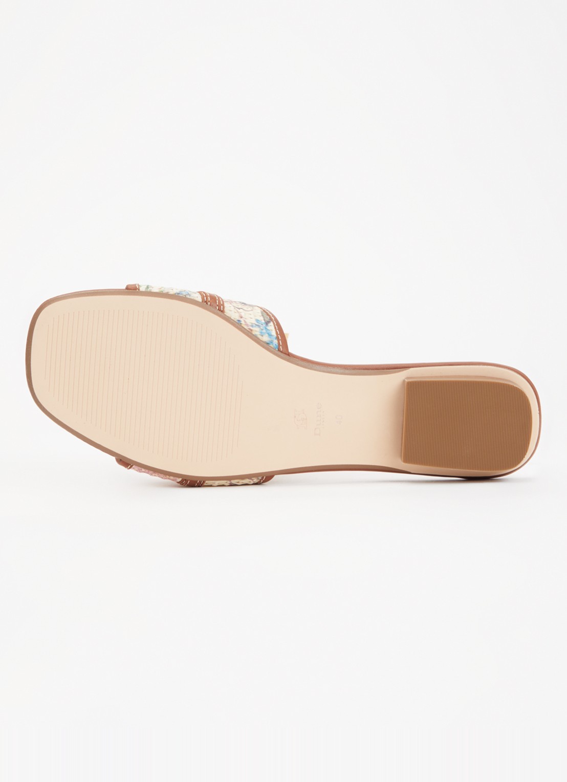 Dune London Leti sandaal met leren details - detail 3 bruin
