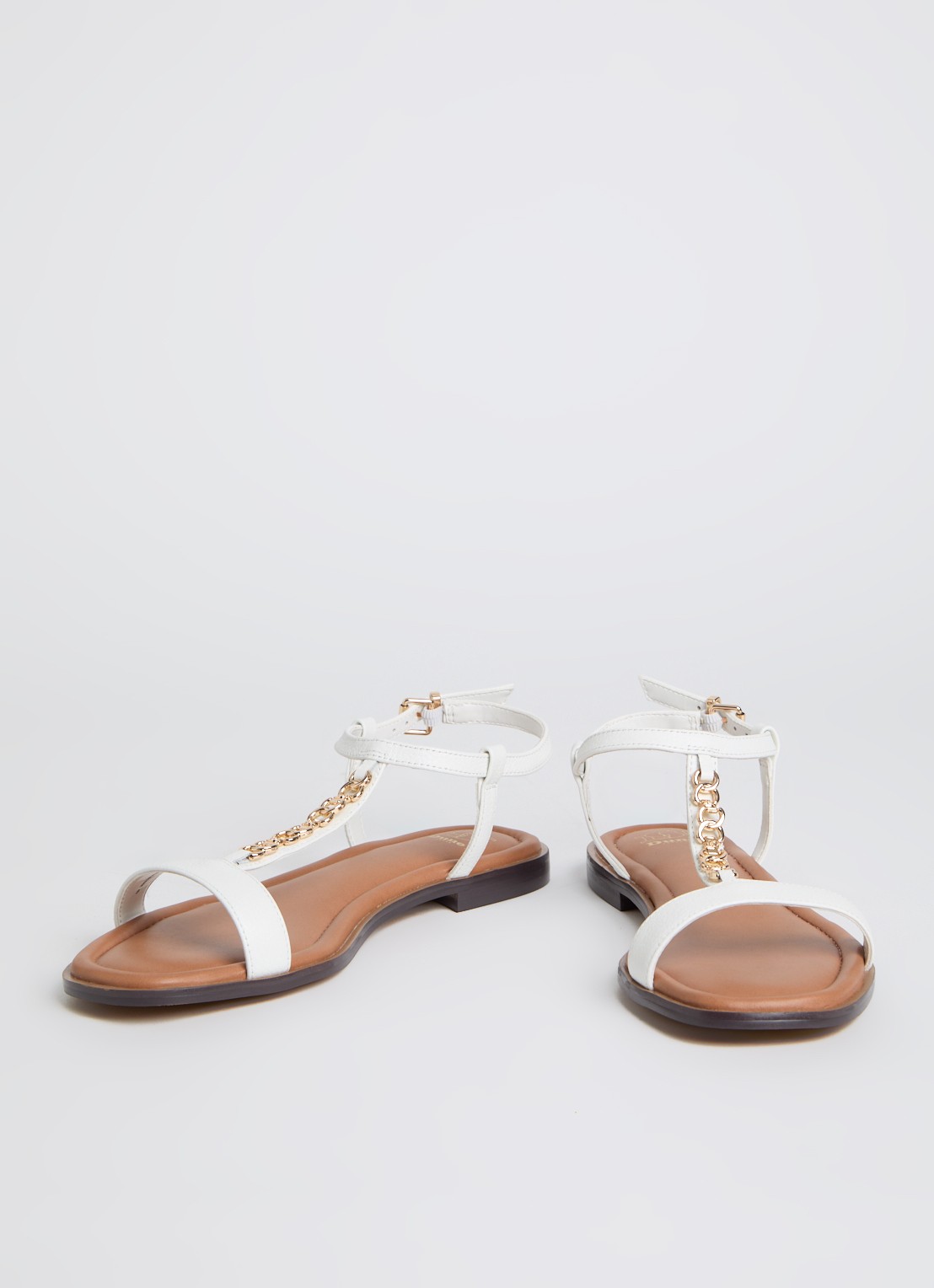 Dune London Lollipops sandaal van leer - detail 2 wit