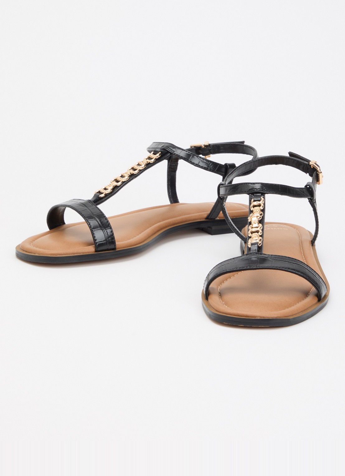 Dune London Lollipops sandaal van leer - detail 3 zwart