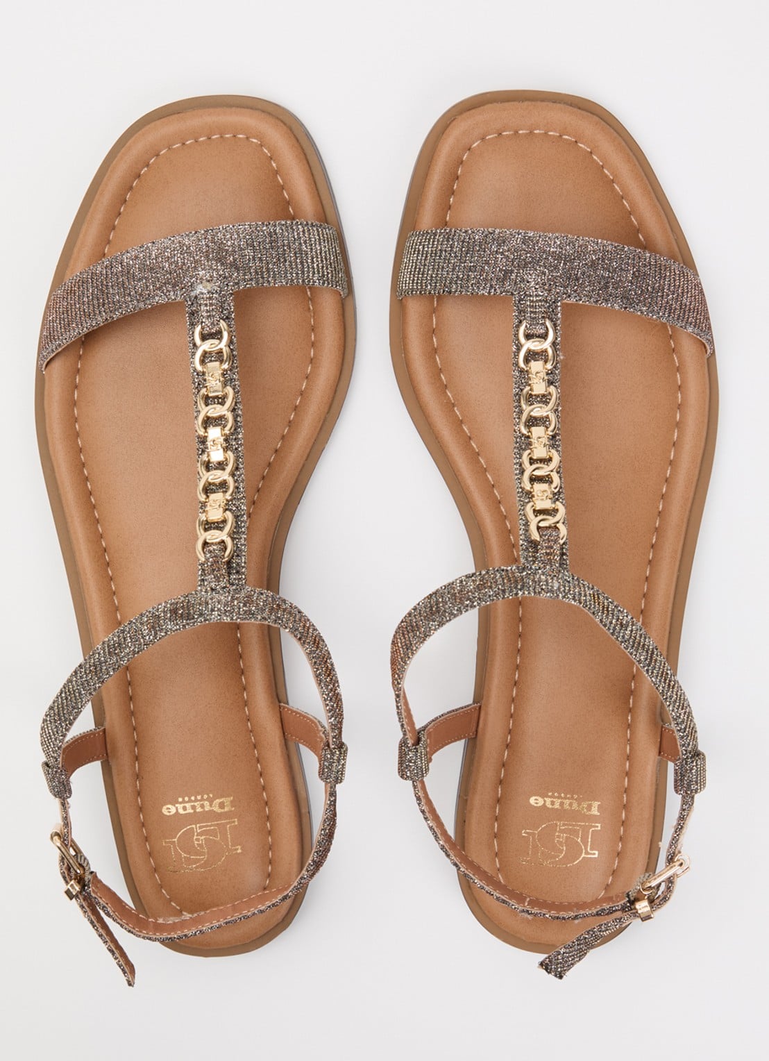 Dune London Lollipops sandaal van leer - detail 4 brons
