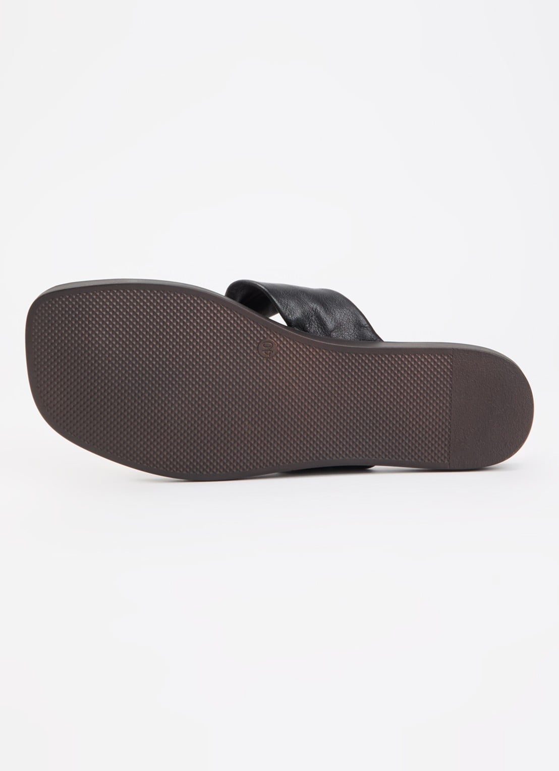 Dune London Looks slipper van leer - detail 5 zwart