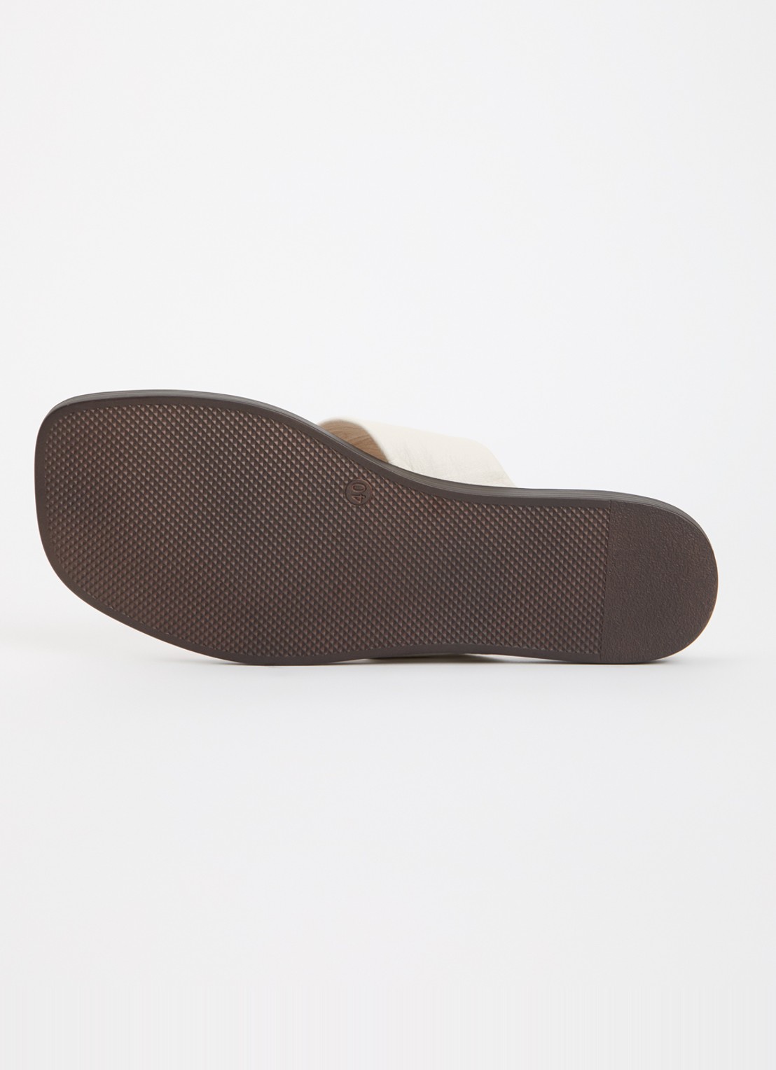 Dune London Looks slipper van leer - detail 4 creme