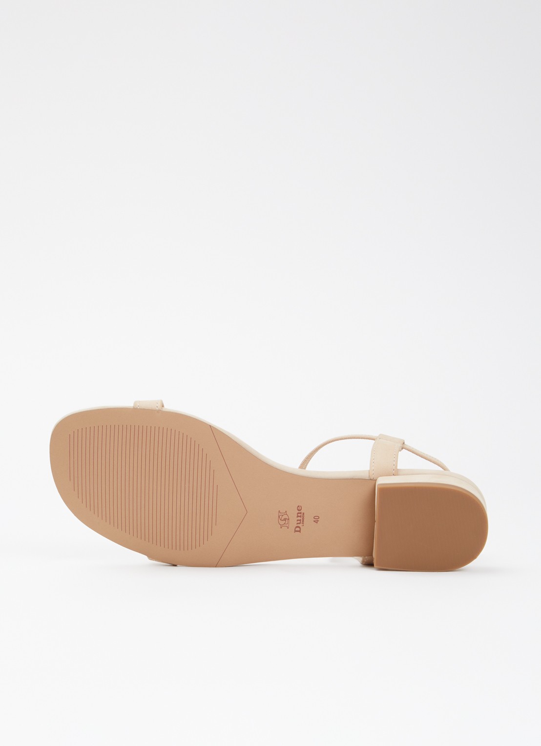 Dune London Lyra sandaal van leer  - detail 3 beige