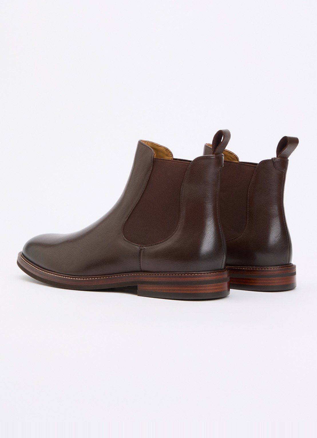 Dune London Maisen chelsea boot van leer - achterkant 2 bruin