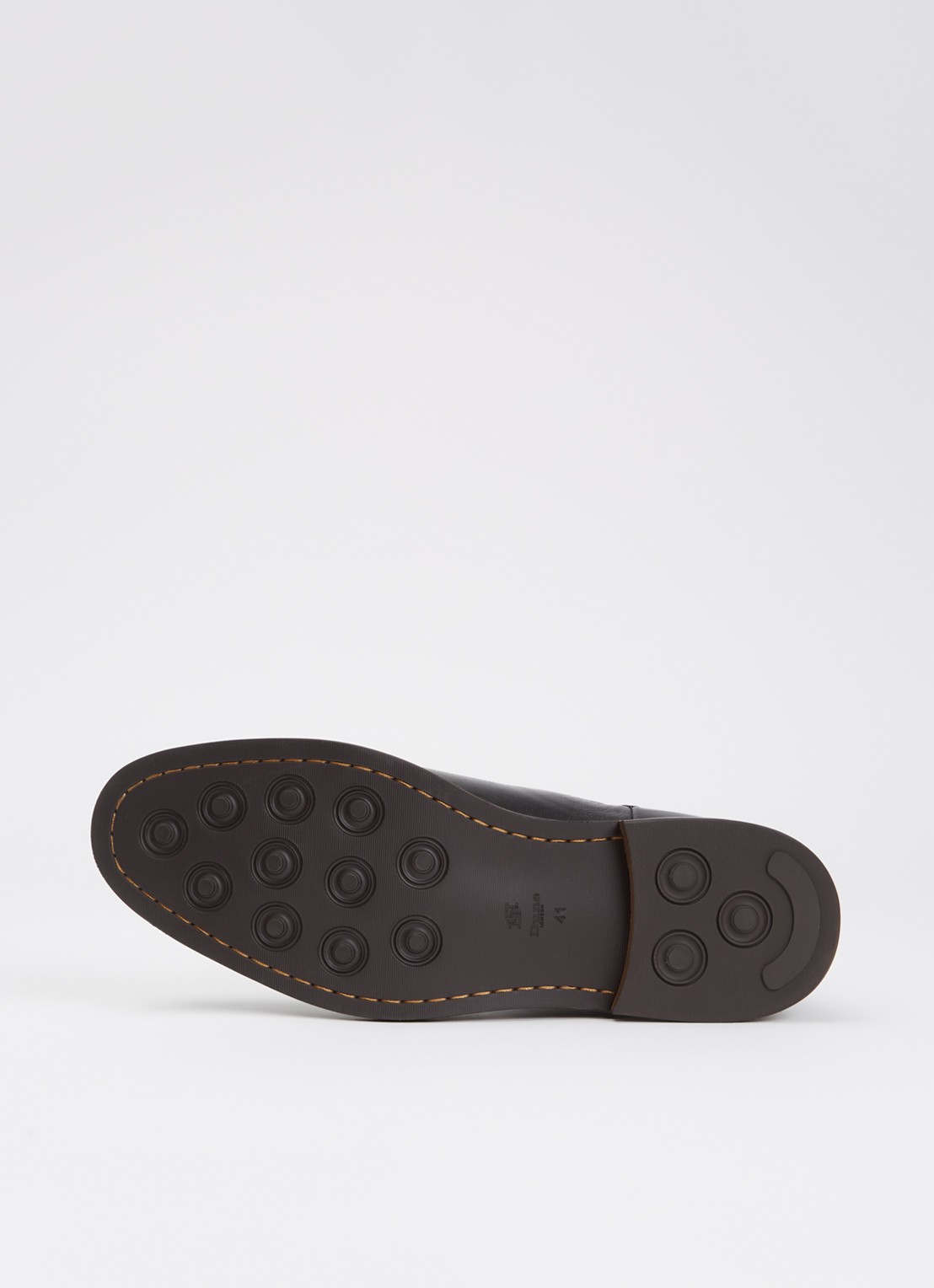 Dune London Maisen chelsea boot van leer - detail 4 zwart