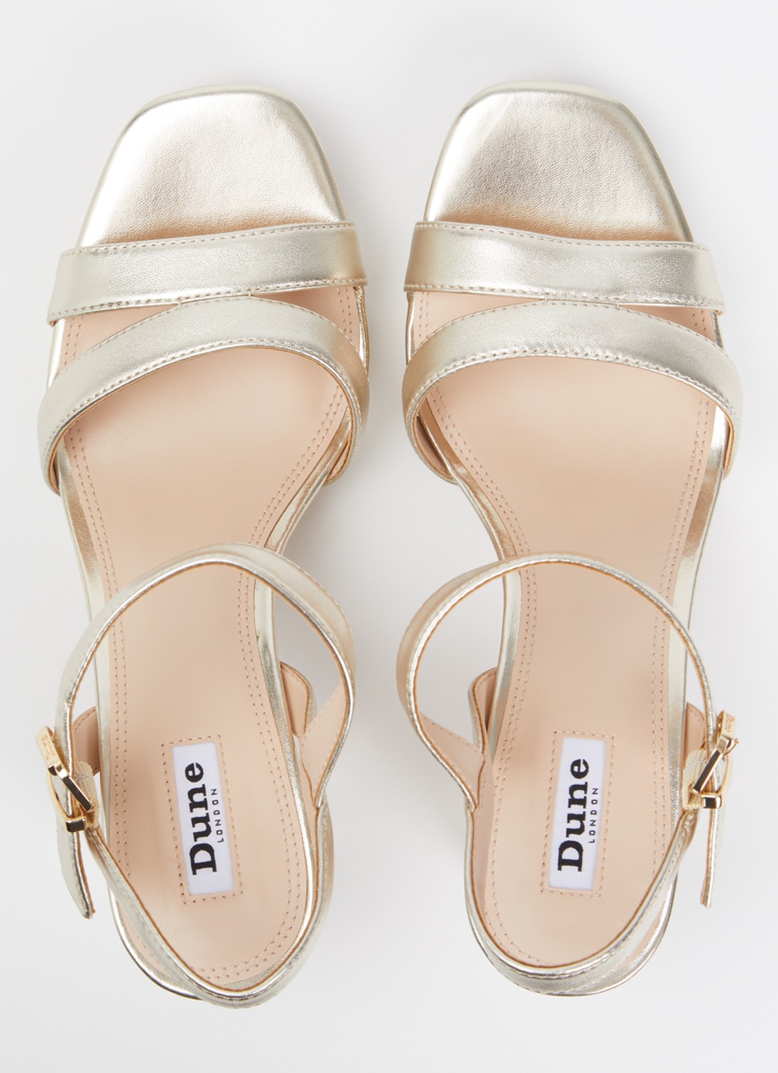 Dune London Manifesting sandalette - detail 3 goud - leer