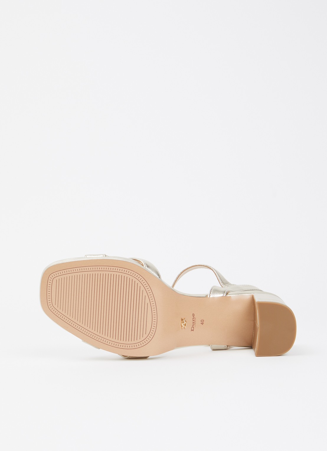 Dune London Manifesting sandalette - detail 4 goud - leer