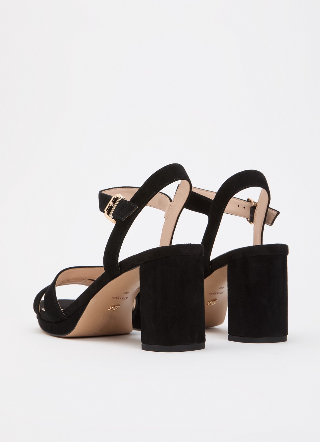 Dune London Manifesting sandalette - achterkant diepzwart