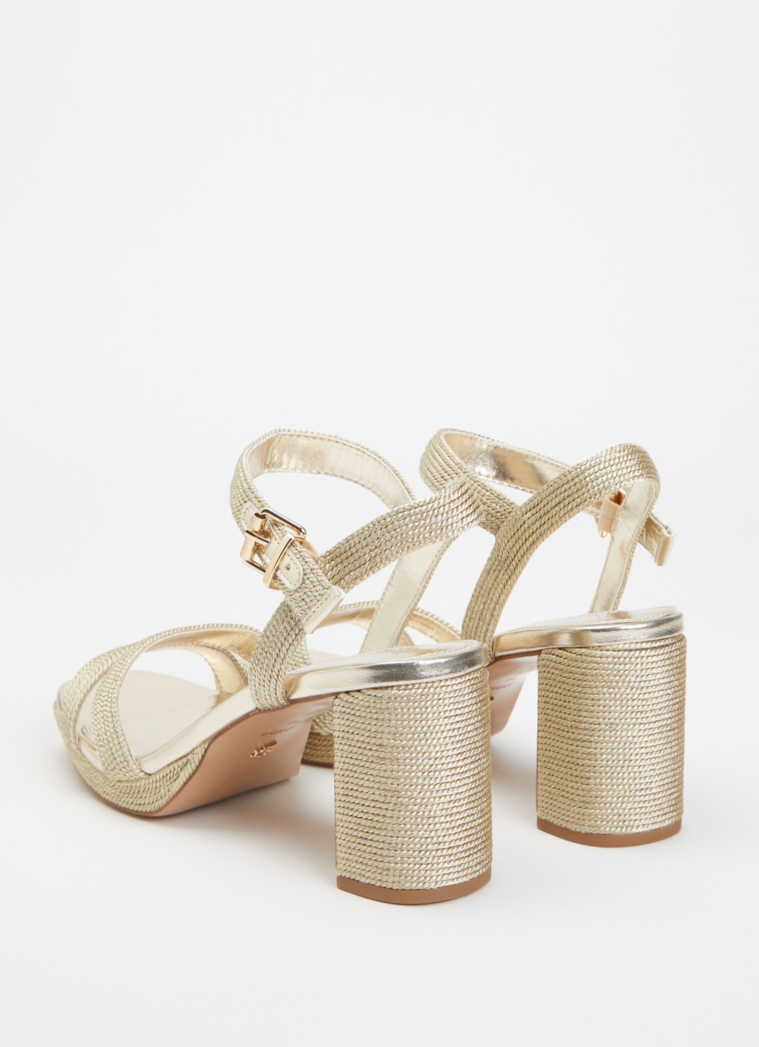 Dune London Manifesting sandalette - achterkant 8 goud - fabric