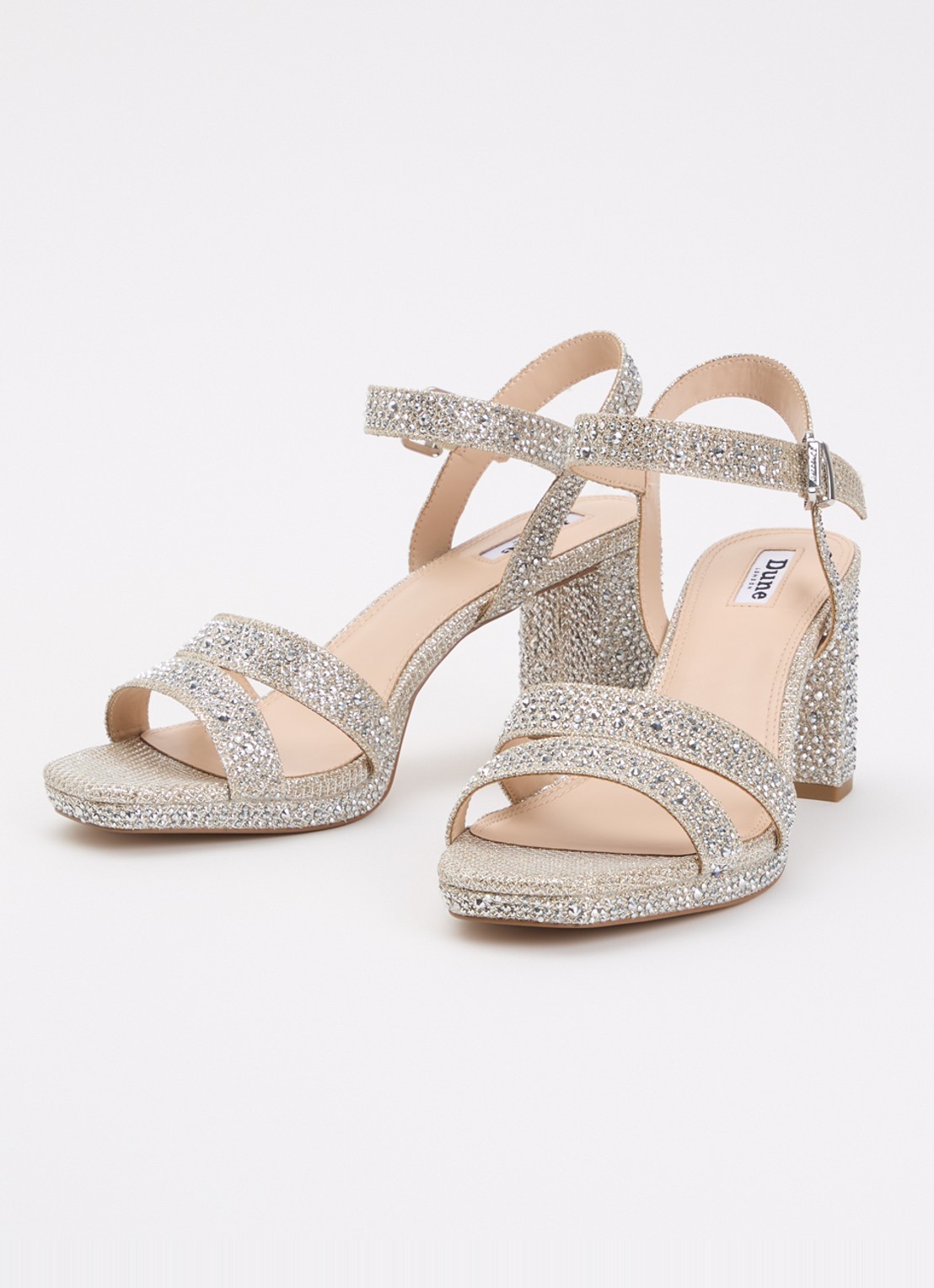 Dune London Manifesting sandalette - detail zilver