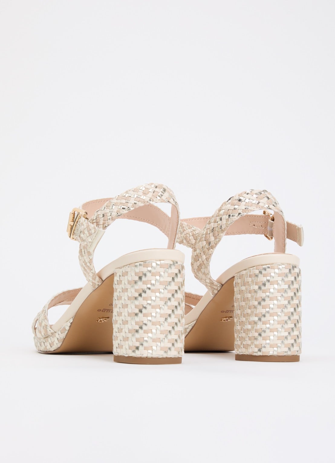Dune London Manifesting sandalette - achterkant 5 metallic