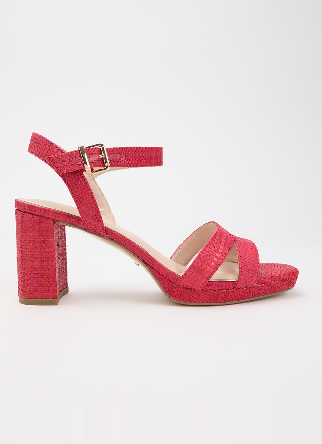 Dune London Manifesting sandalette - voorkant 2 rood