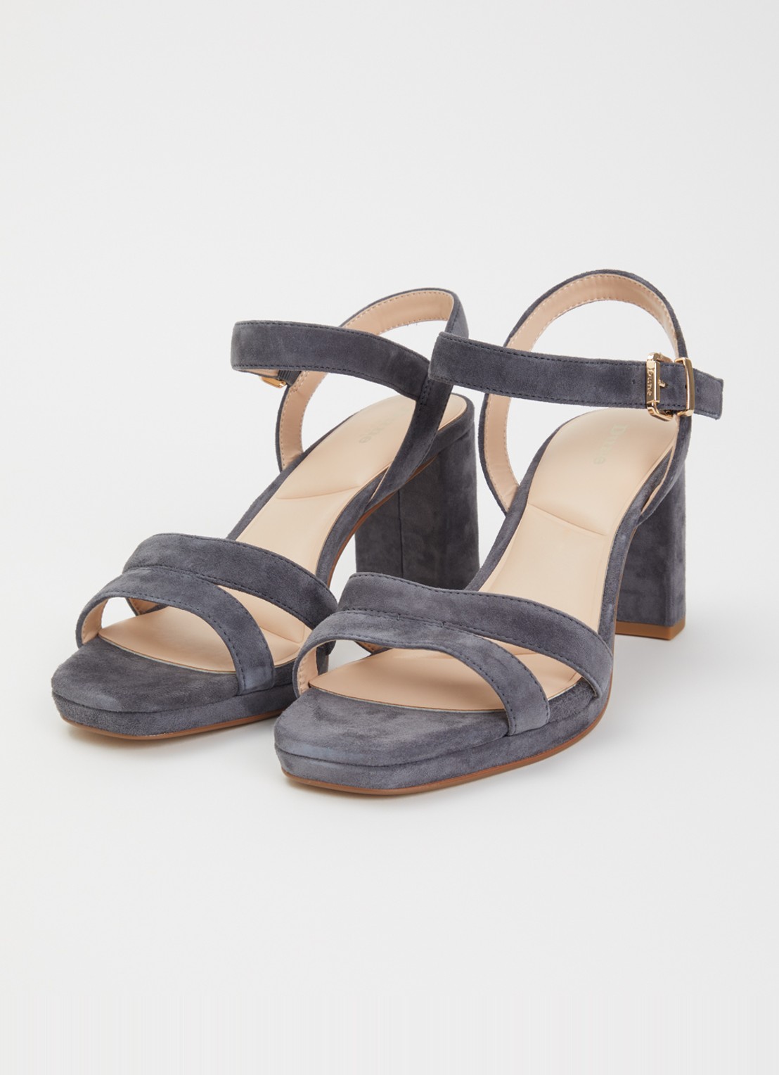 Dune London Manifesting sandalette - detail middengrijs