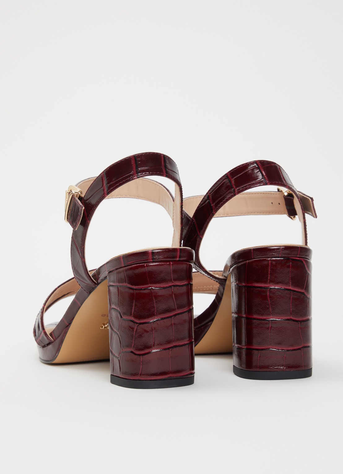 Dune London Manifesting sandalette - achterkant 4 bordeauxrood