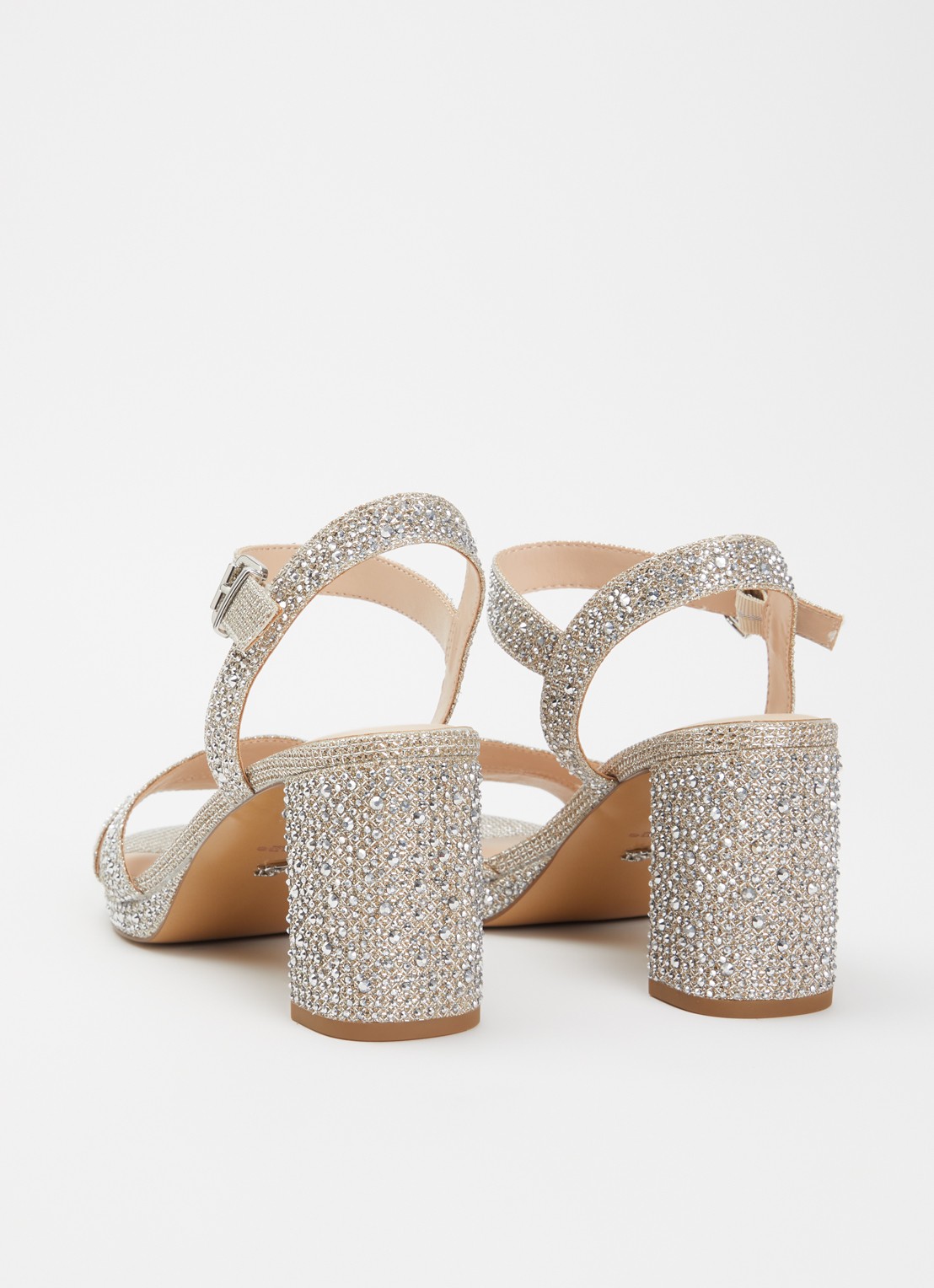 Dune London Manifesting sandalette - achterkant 7 metallic
