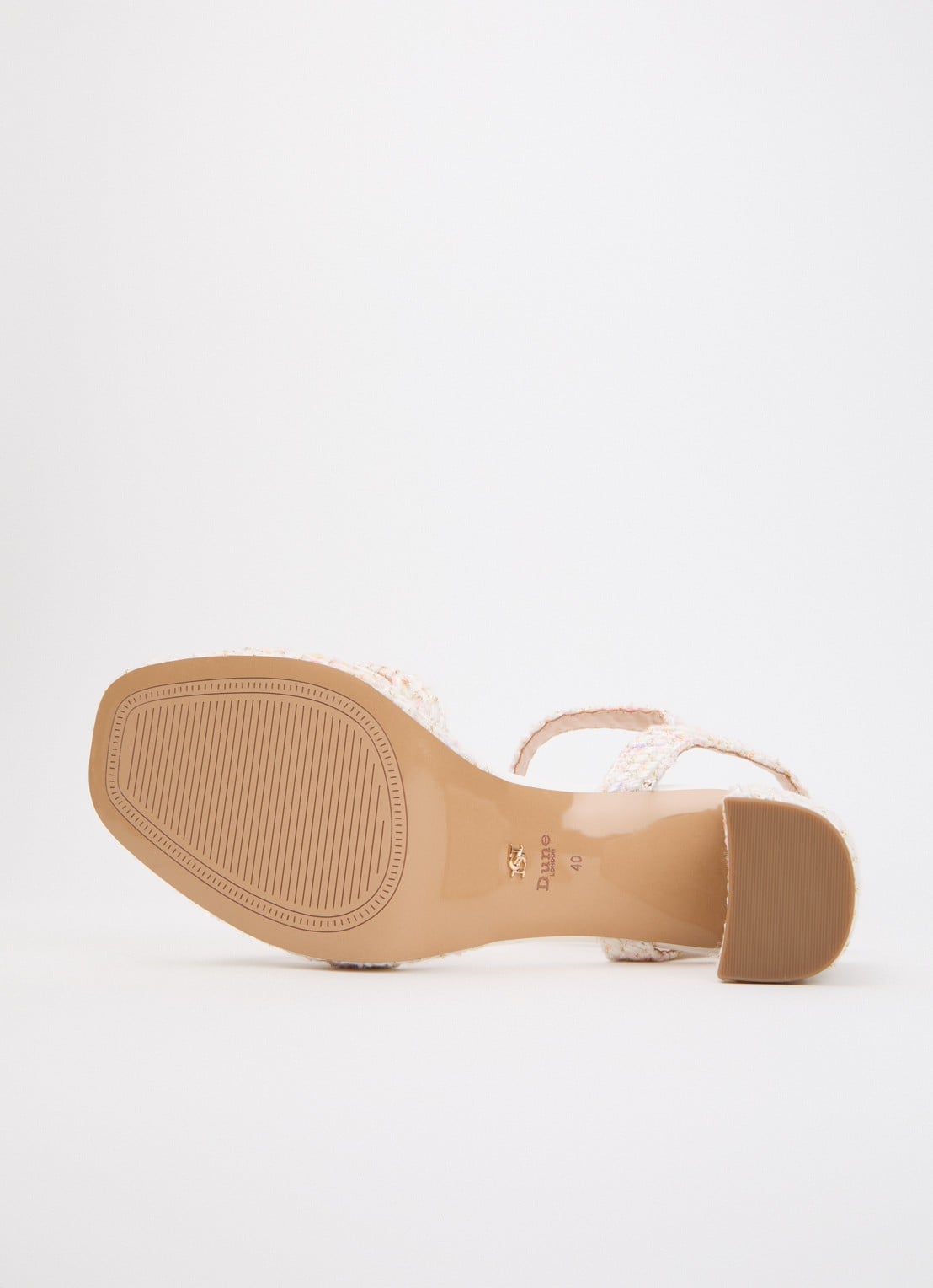 Dune London Manifests sandalette met strass - detail 4 lichtroze
