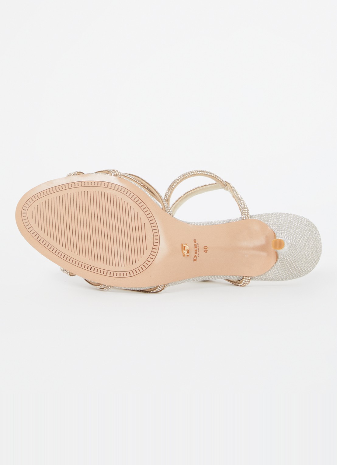 Dune London Marvelo sandalette met strass - detail 5 goud - plain synthetic