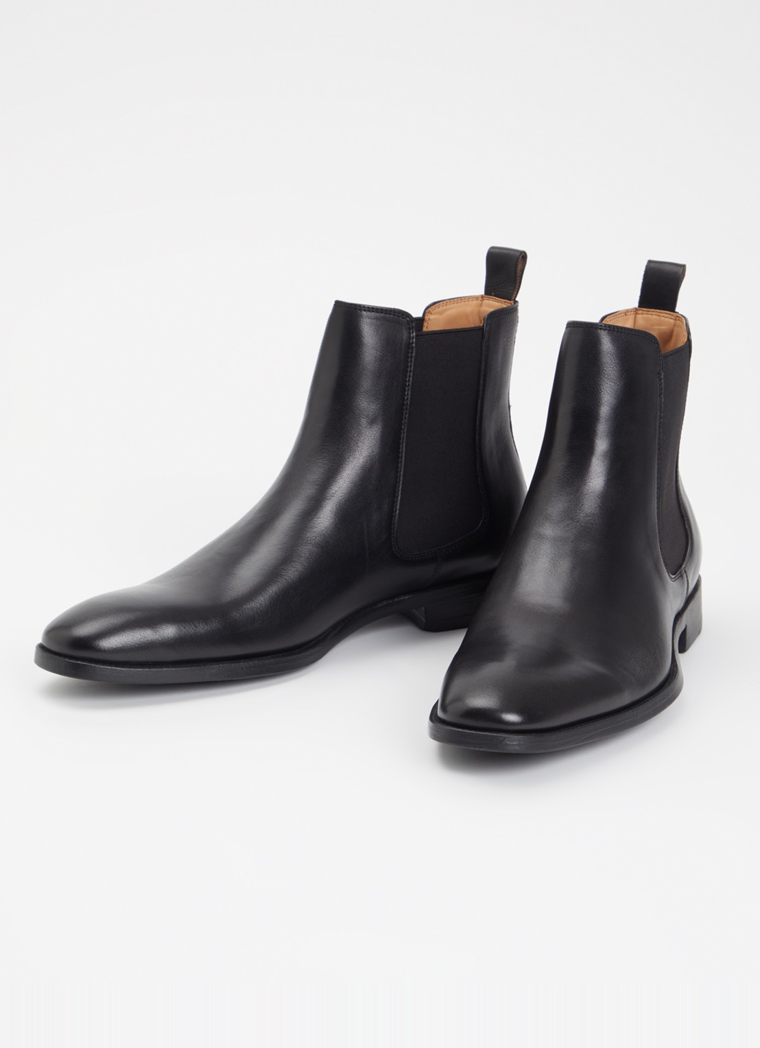 Dune London Matchin chelsea boot van leer - detail zwart