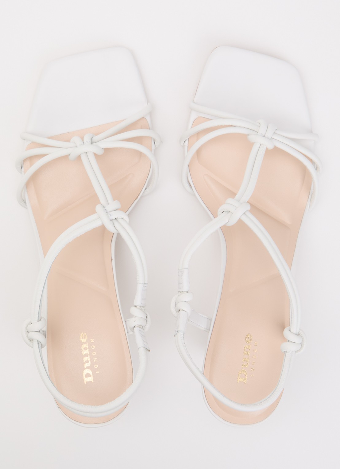 Dune London Matti sandalette van leer - detail 4 wit