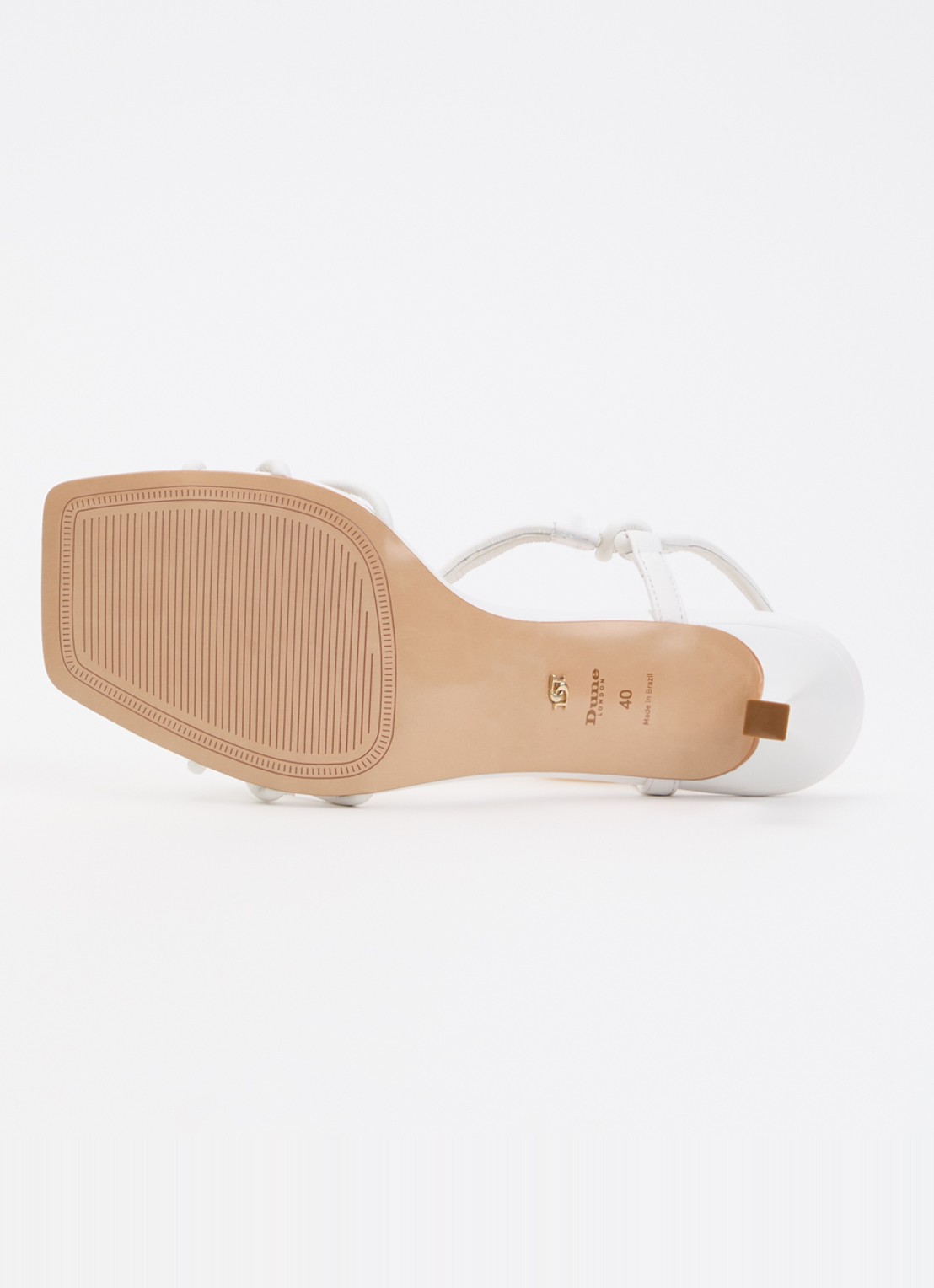 Dune London Matti sandalette van leer - detail 5 wit