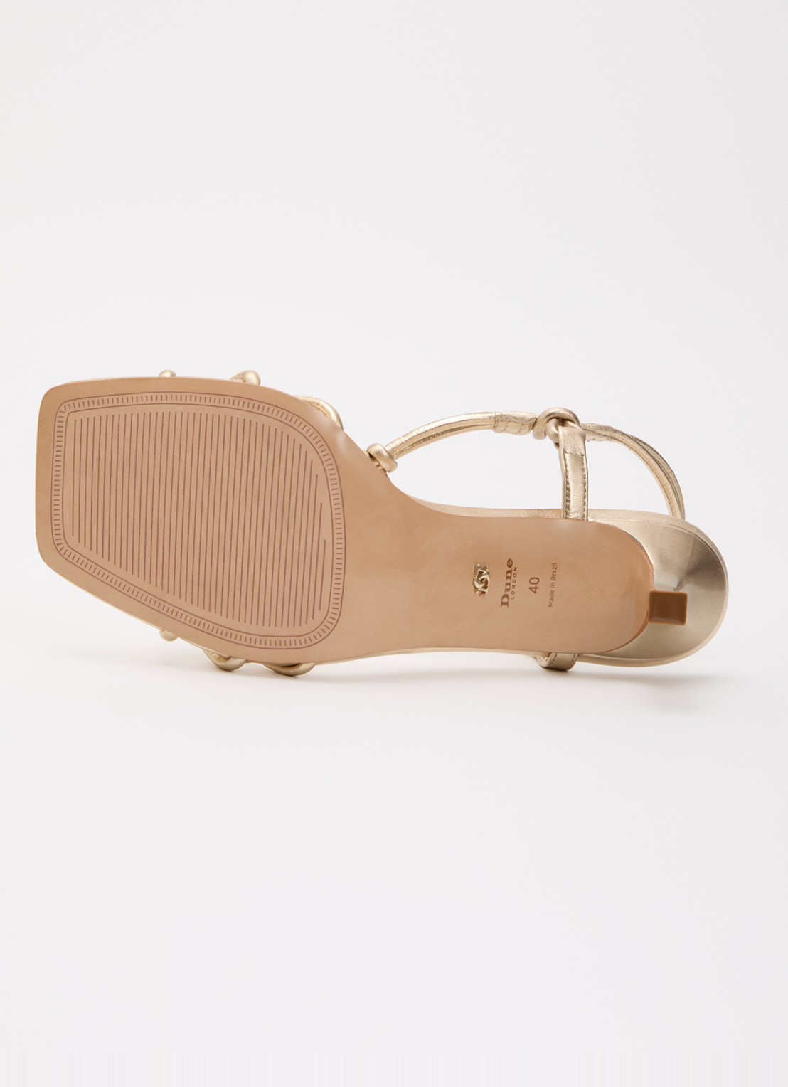 Dune London Matti sandalette van leer - detail 4 goud