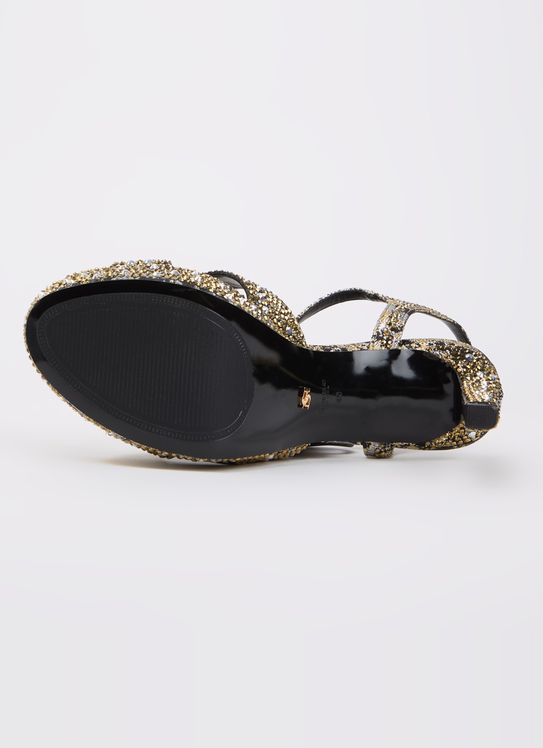 Dune London Mayve sandalette met strass - detail 5 goud