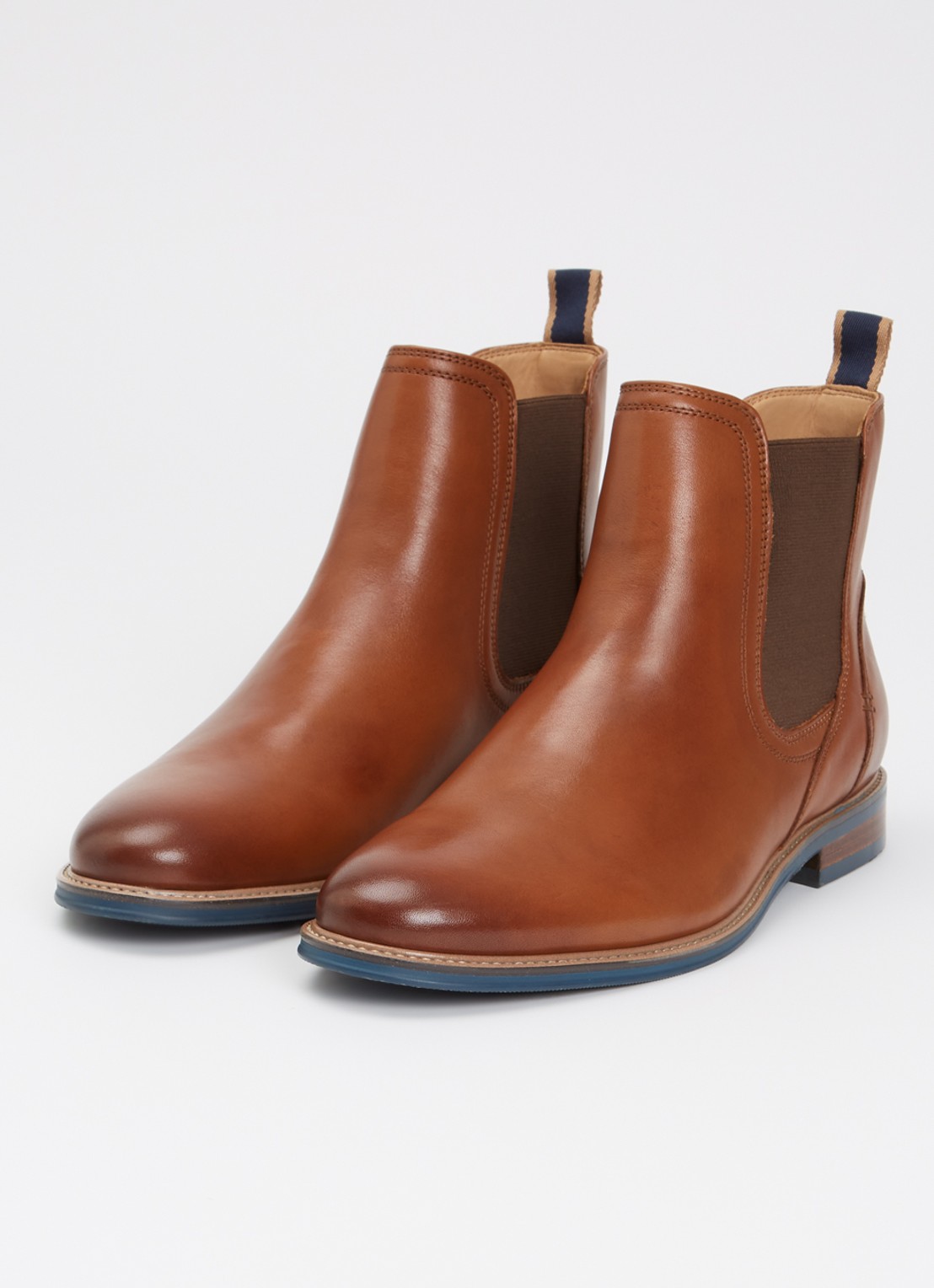 Dune London Mckinley chelsea boot - detail 2 oranjebruin