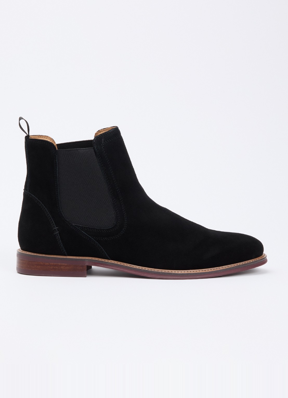 Dune London Mckinley chelsea boot - voorkant diepzwart