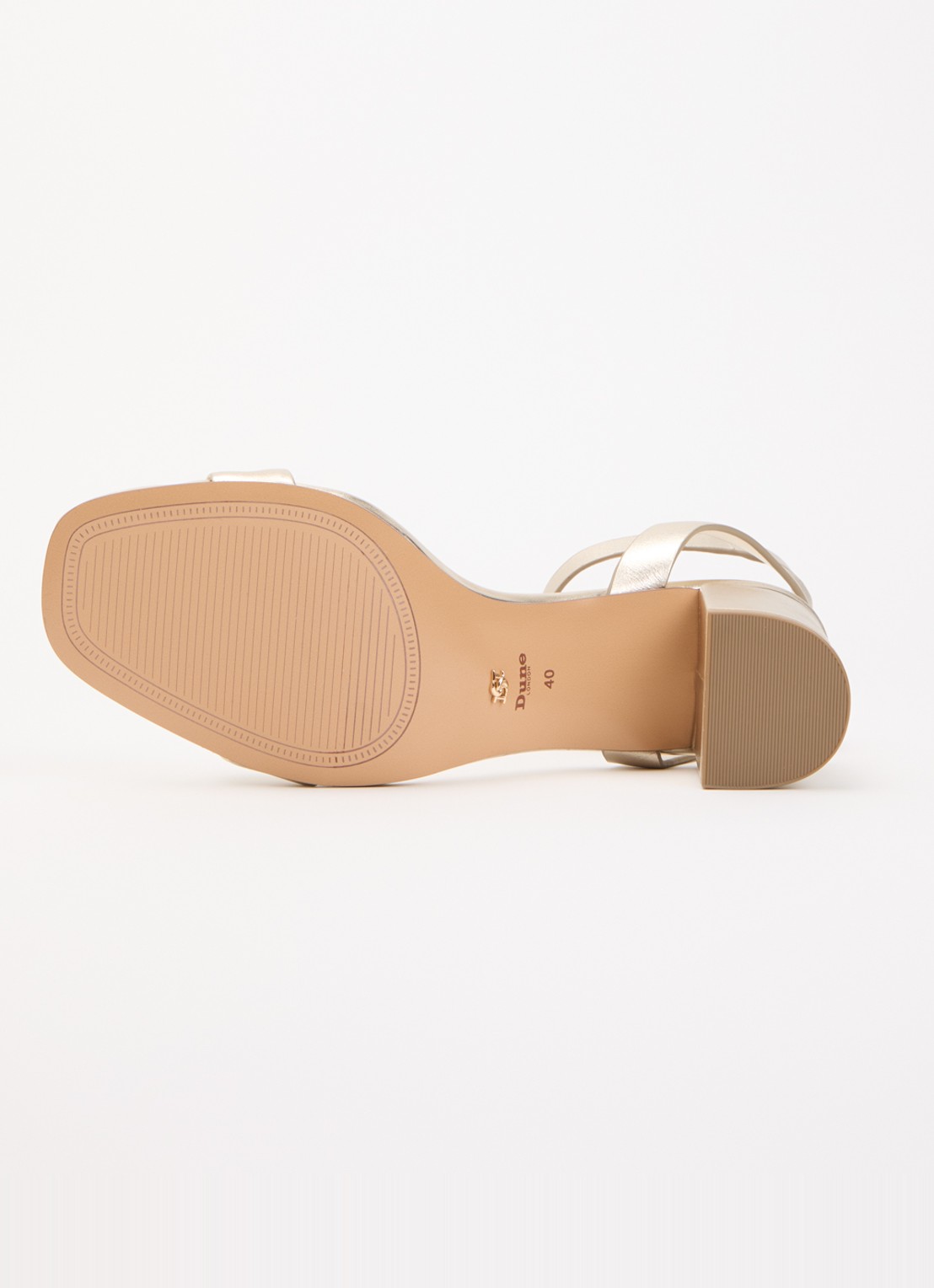 Dune London Medina sandalette van leer - detail 4 goud
