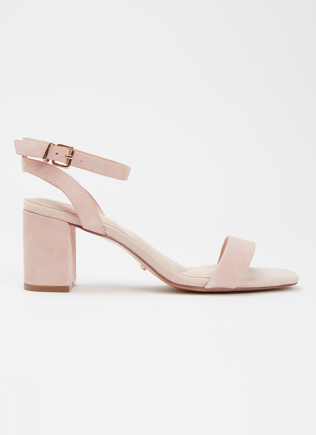 Dune London Medina sandalette van leer - voorkant 4 oudroze