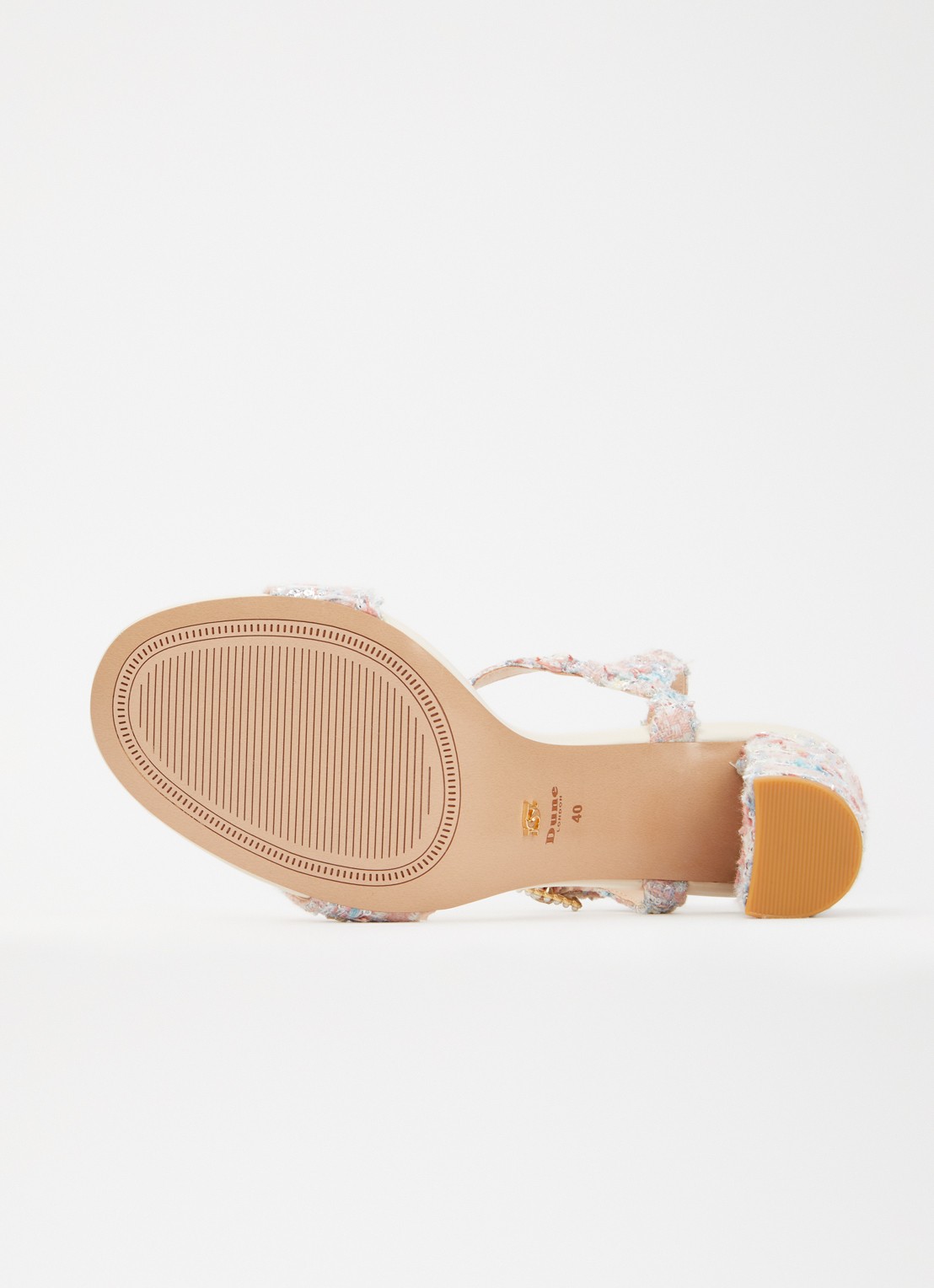 Dune London Mention sandalette met tweed-look - detail 5 roze