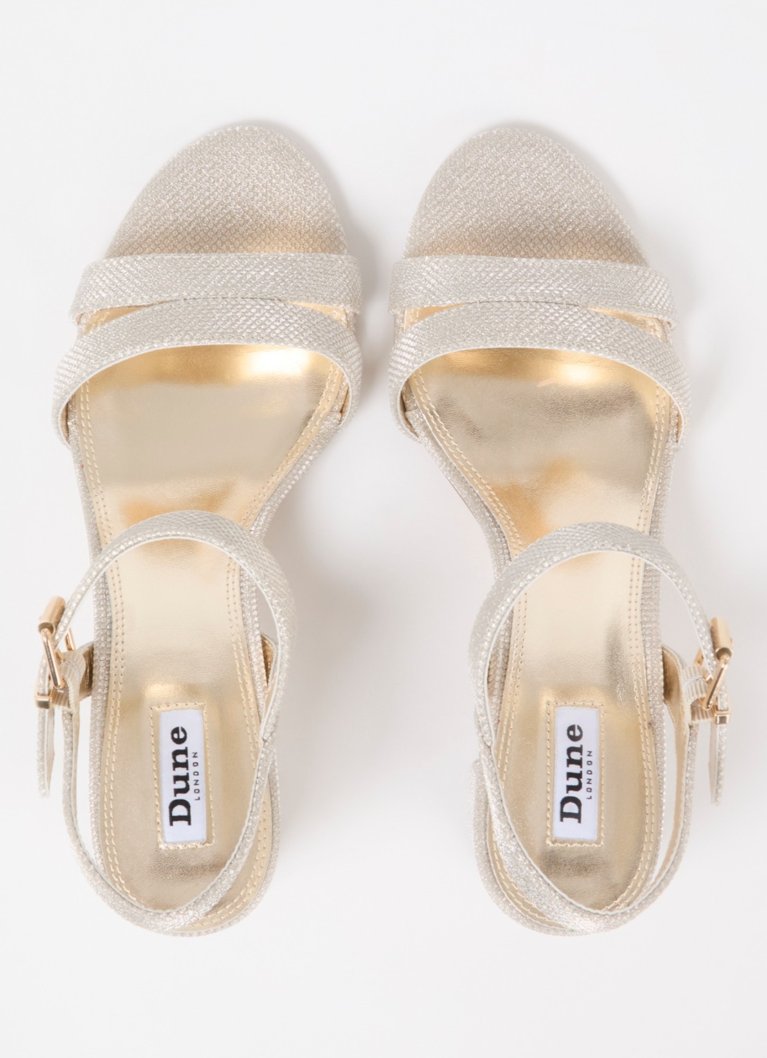 Dune London Merisa sandalette - detail 2 witgoud