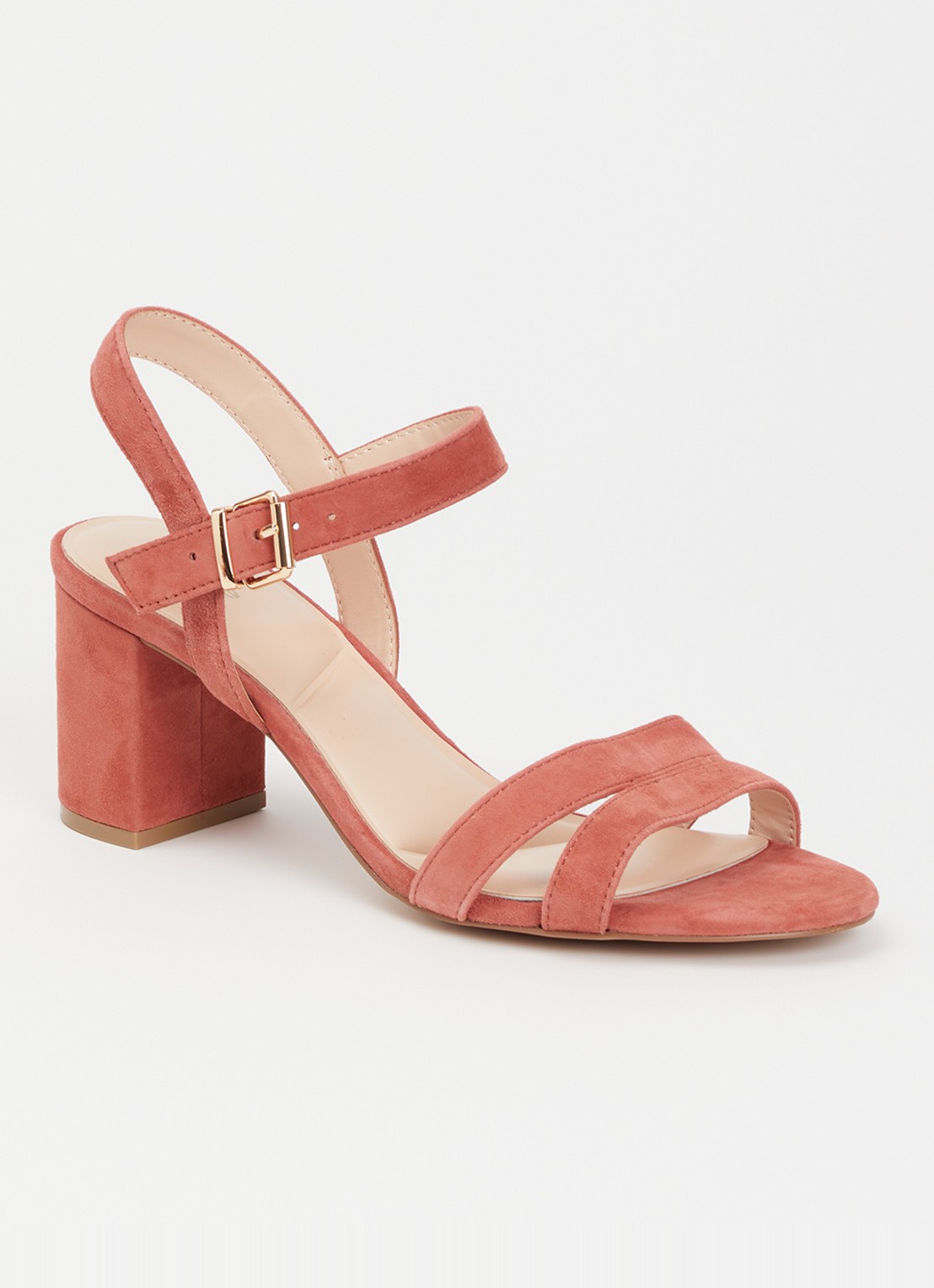 Dune London Merisa sandalette - voorkant 2 koraalroze