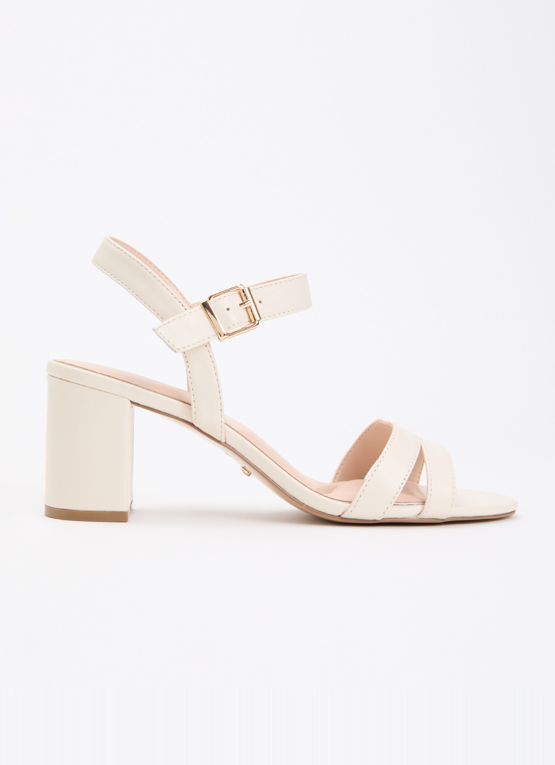 Dune London Merisa sandalette - voorkant creme