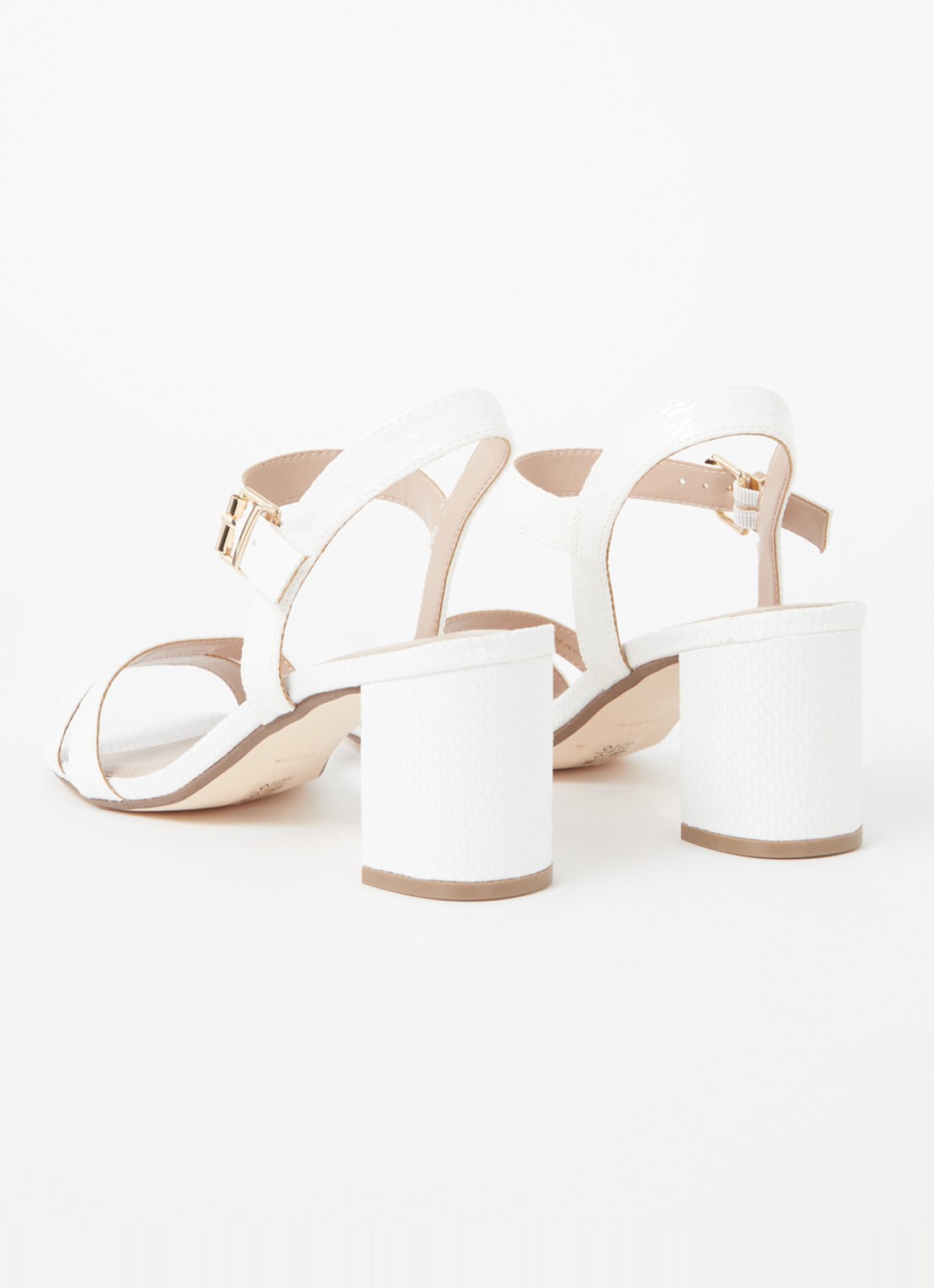 Dune London Merisa sandalette - achterkant 7 wit