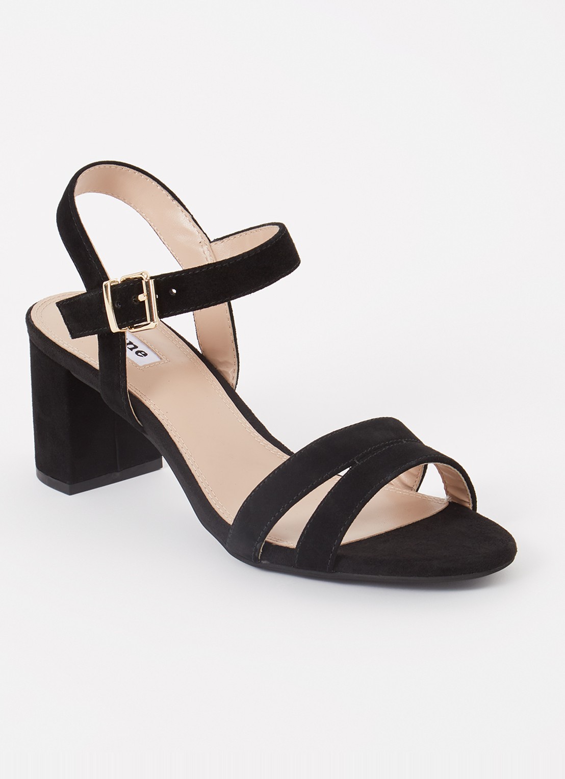 Dune London Merisa sandalette - voorkant 5 zwart