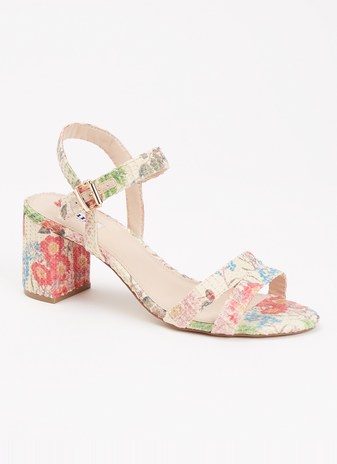 Dune London Merisa sandalette - voorkant 4 beige