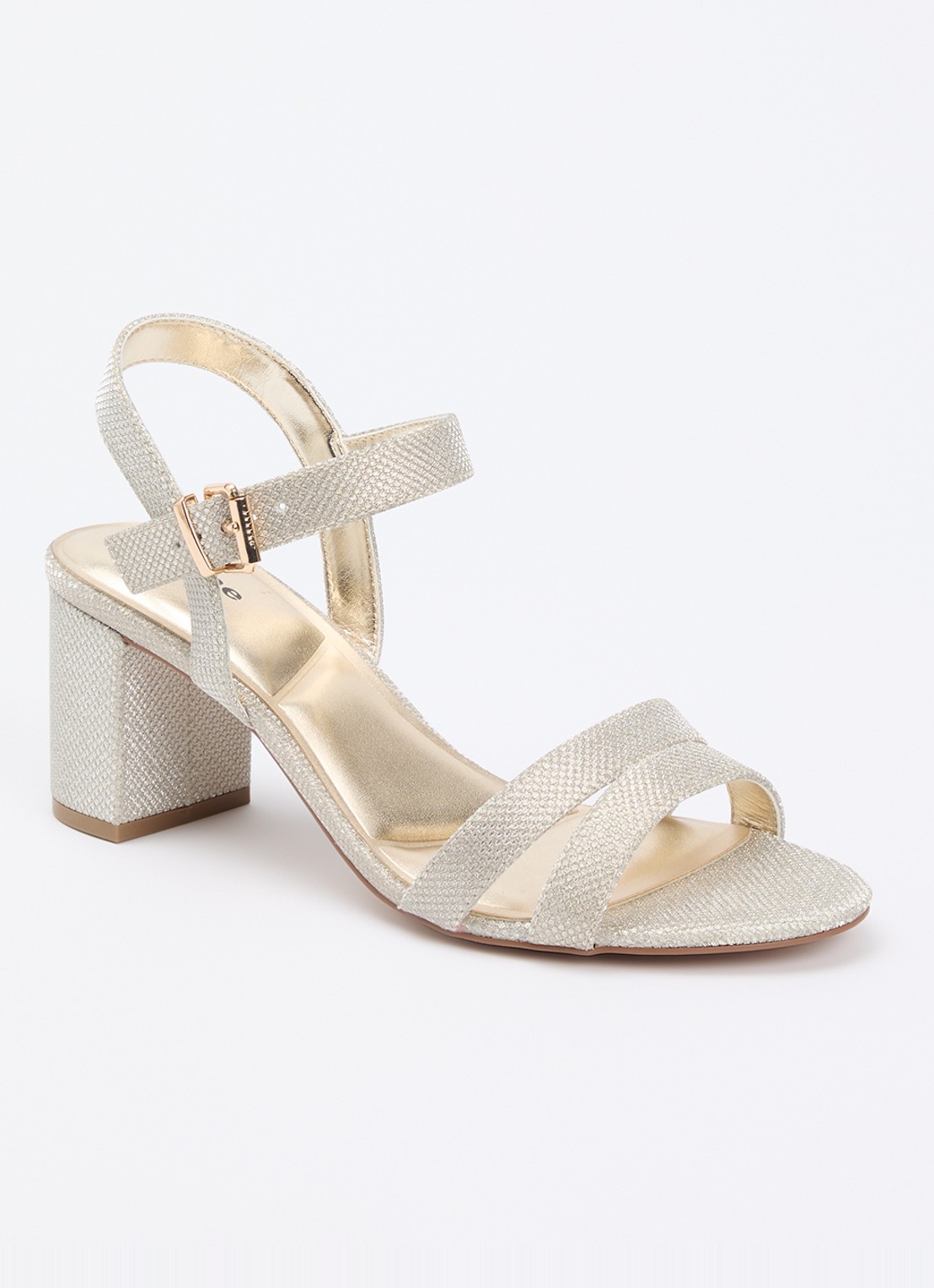 Dune London Merisa sandalette - voorkant 8 goud