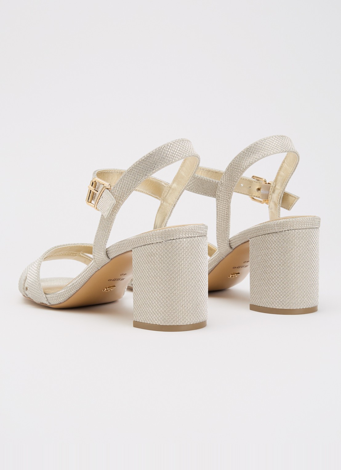Dune London Merisa sandalette - achterkant 7 goud