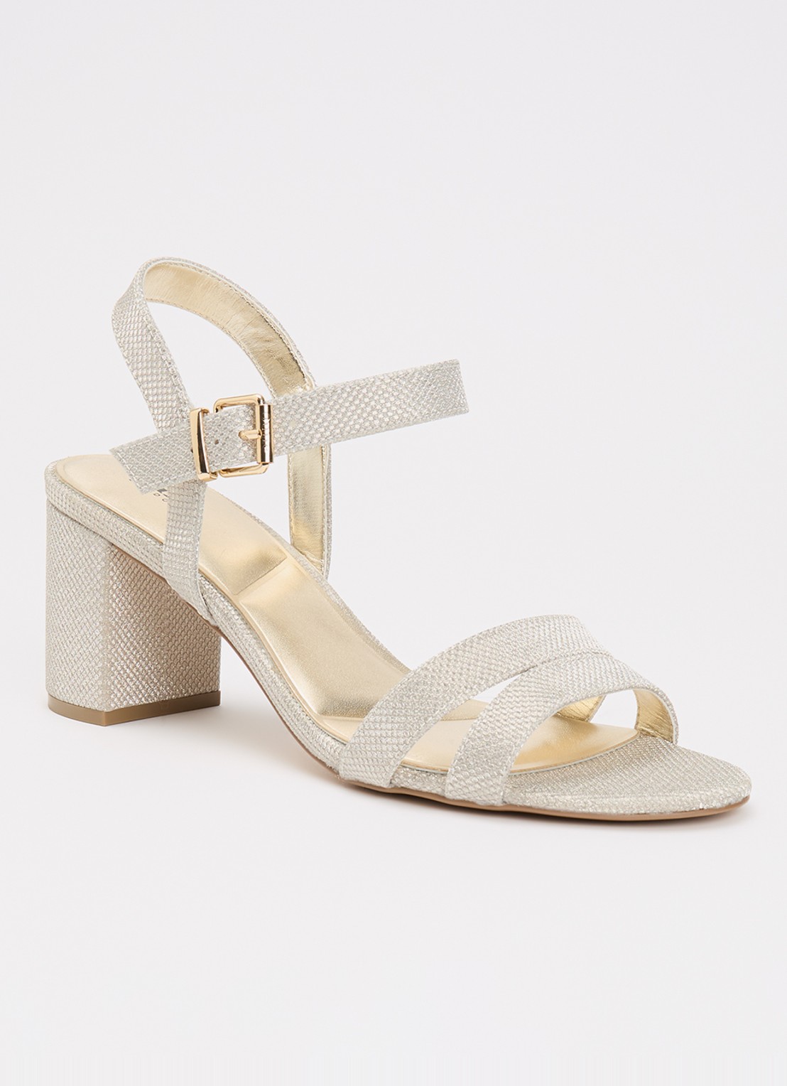Dune London Merisa sandalette - voorkant 9 goud