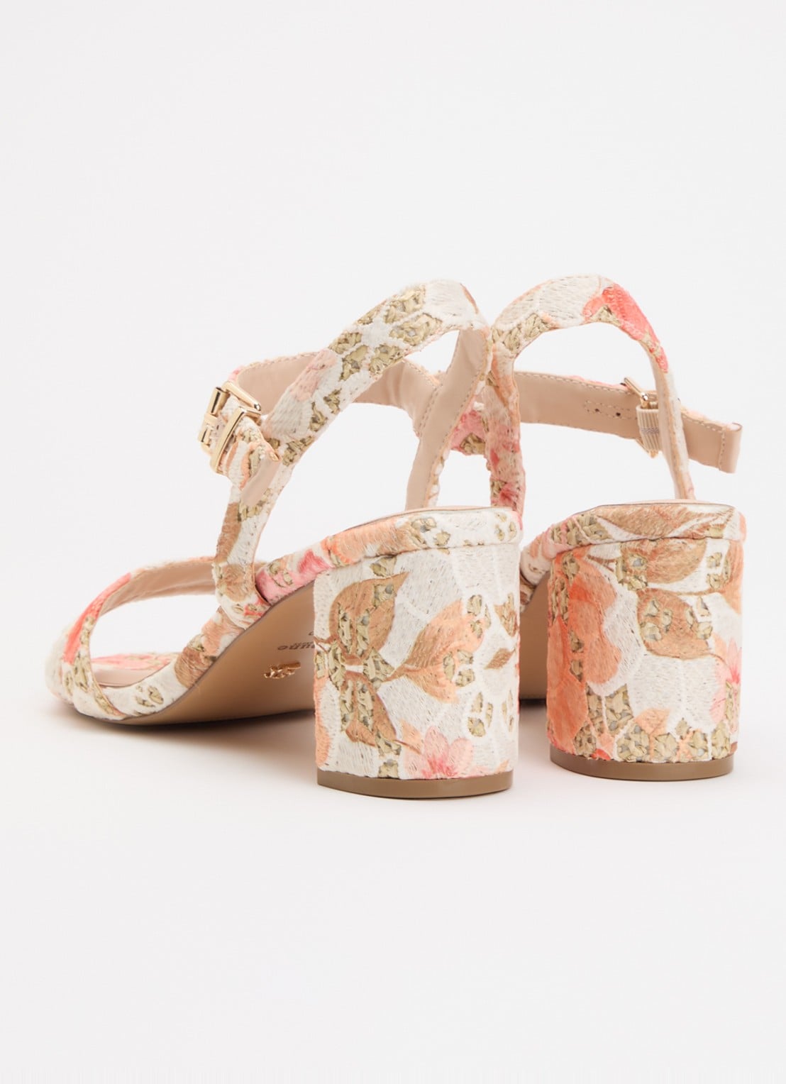 Dune London Merisa sandalette - achterkant 2 oranje