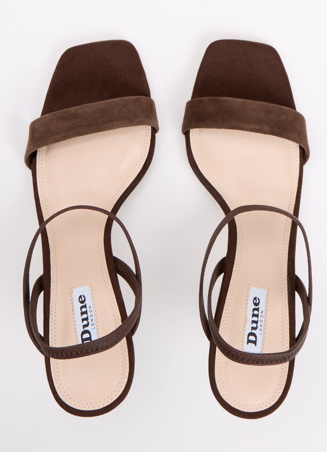 Dune London Methodical sandalette met lakfinish  - detail 2 donkerbruin