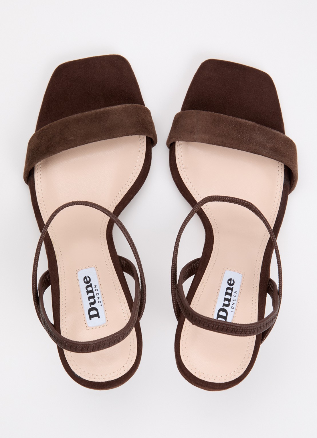 Dune London Methodical sandalette met lakfinish  - detail 2 bruin